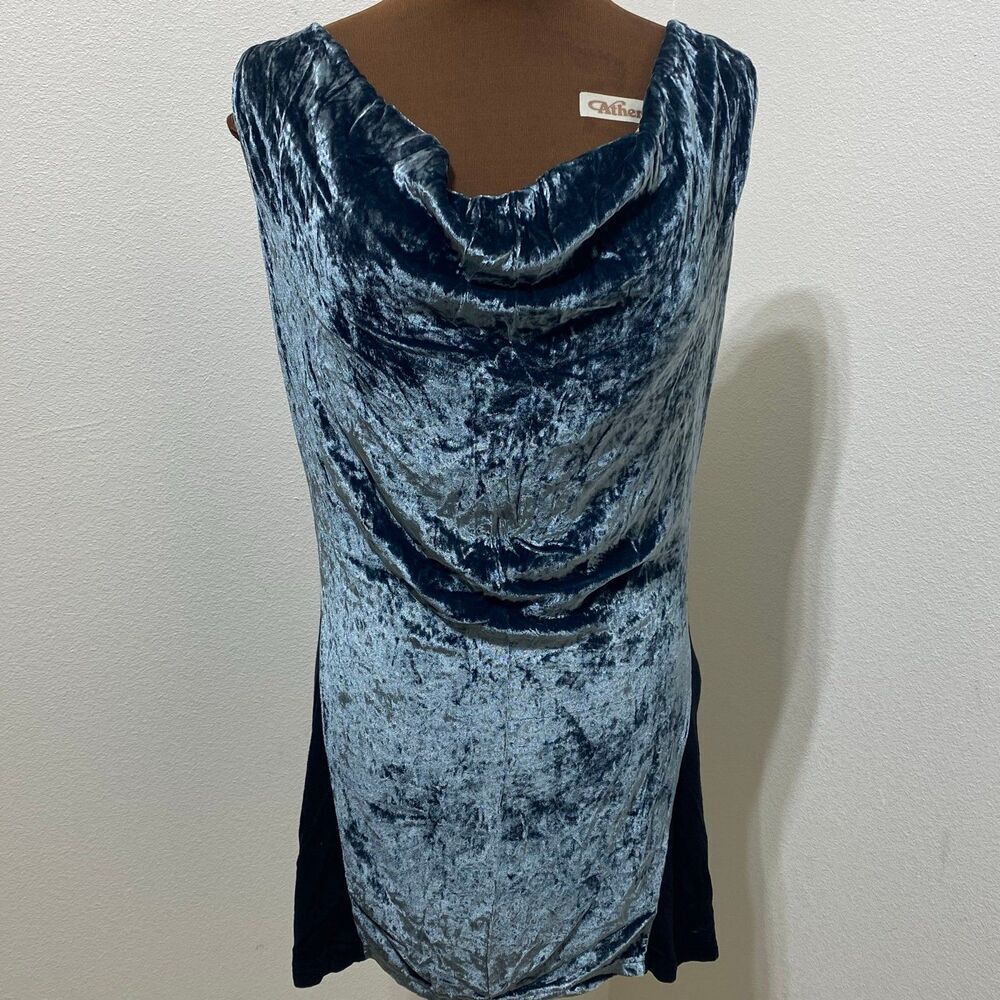 Flounce Sleeveless Silk Blend Mini Dress Size Large